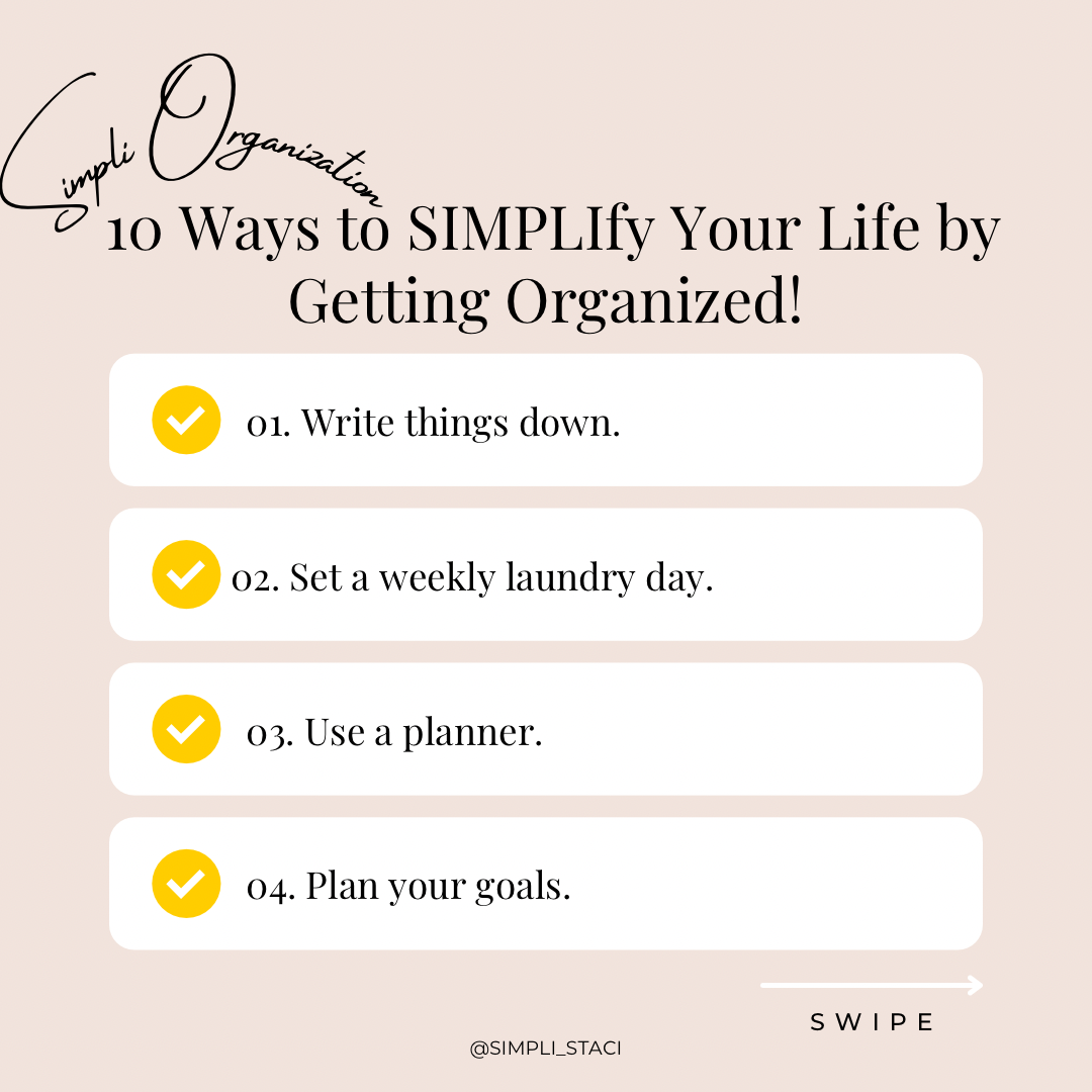 Simpli Organized: 50+ Ways to Simplify Your Life