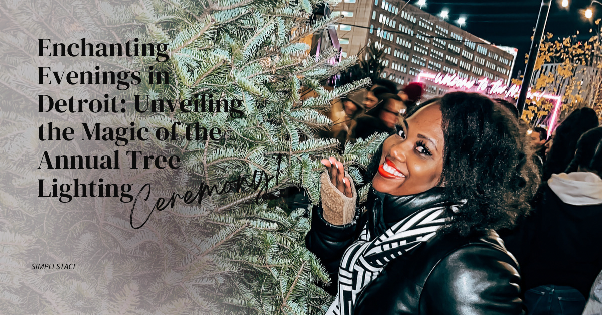 Lighting Up the Holiday Spirit: A Magical Evening at Detroit’s Tree Lighting Ceremony