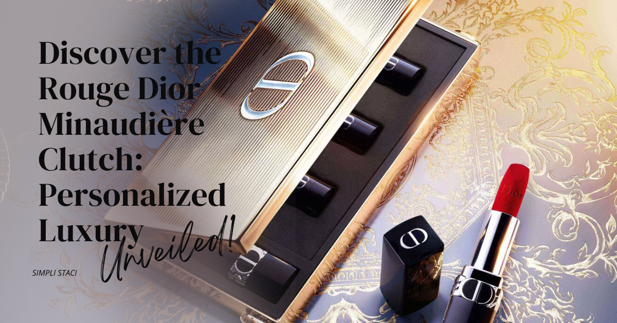 Discover the Rouge Dior Minaudière Clutch: Personalized Luxury Unveiled